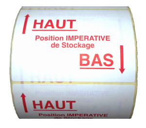 Bobine à étiquettes haut et bas gh diffusion emballages